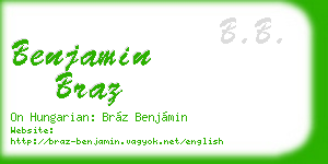 benjamin braz business card